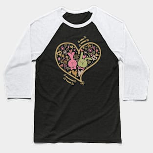 Two Cute Animals in Love Baseball T-Shirt